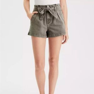 NWT AE Paperbag Mom Shorts High-Waisted